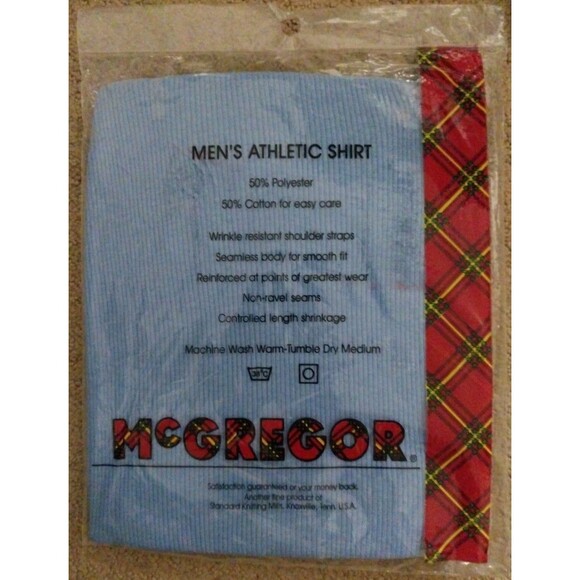 Vintage MacGregor Tank Top Men’s X-Large USA Light Blue - Picture 6 of 7